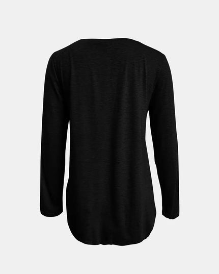 Full Size Reindeer Round Neck Long Sleeve T-Shirt