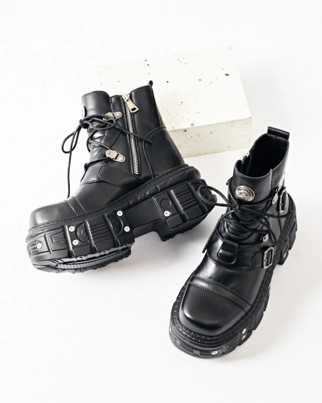 Lace Up Platform Boots
