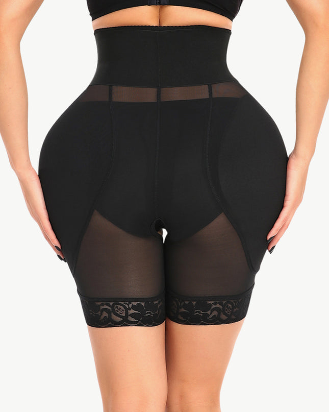 Full Size Breathable Lace Trim Shaping Shorts