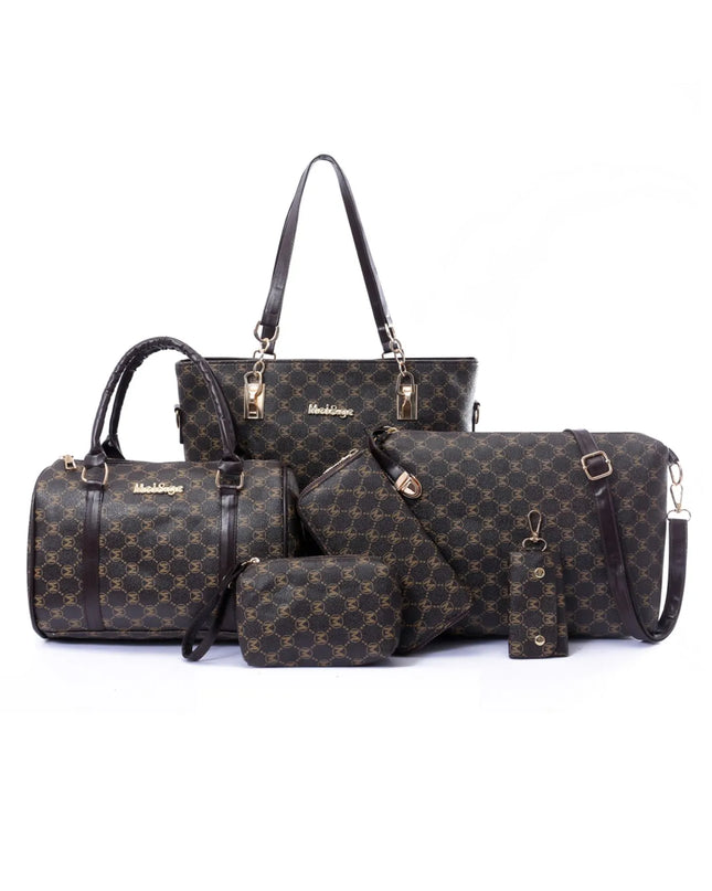 Diamond Pattern 6-Piece Bag Set 