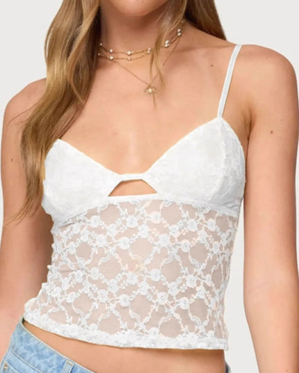 Adjustable Strap Lace Cami
