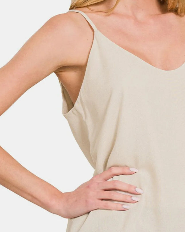 Zenana Two Layered Spaghetti Strap Cami