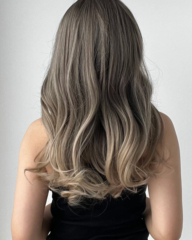 13*1" Full-Machine Wigs Synthetic Long Straight 24" 