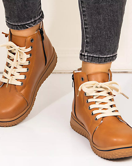 Round Toe Platform Boots