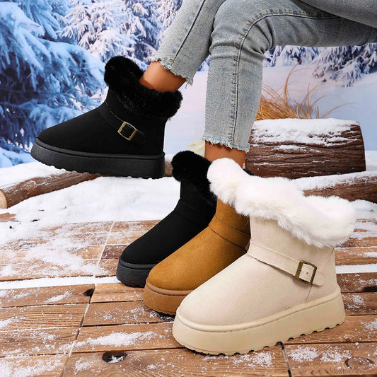 Round Toe Platform Boots