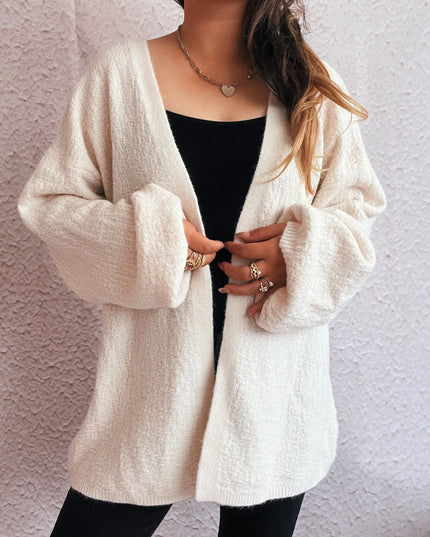 Open Front Long Sleeve Cardigan