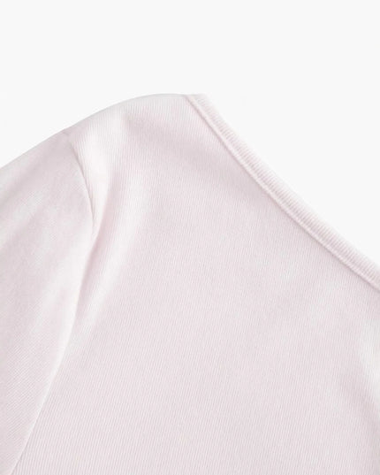 One Shoulder Bell Sleeve T-Shirt