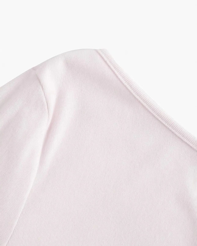 One Shoulder Bell Sleeve T-Shirt