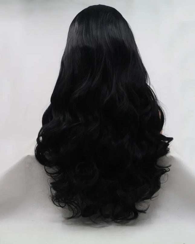 13*3" Lace Front Wigs Synthetic Long Wavy 24" 130% Density