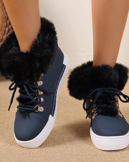 Round Toe Platform Boots