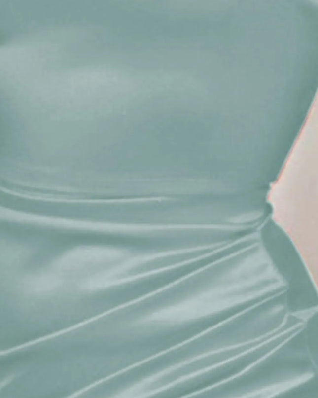 Ruched Spaghetti strap Wrap Dress 