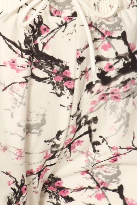 Leggings Depot Full Size Buttery Soft Printed Joggers with Drawstring Plus Size