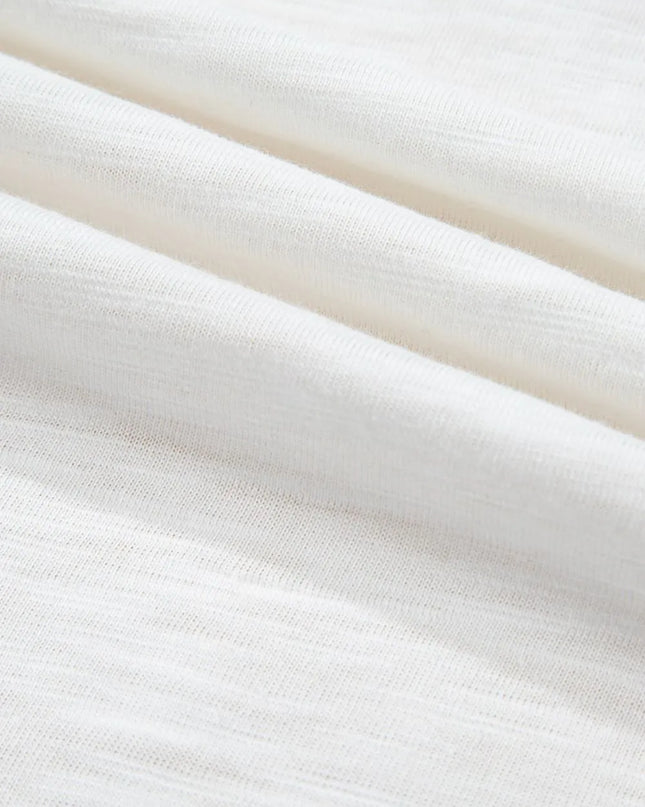 Openwork High Low Hem V Neck Oversized Top