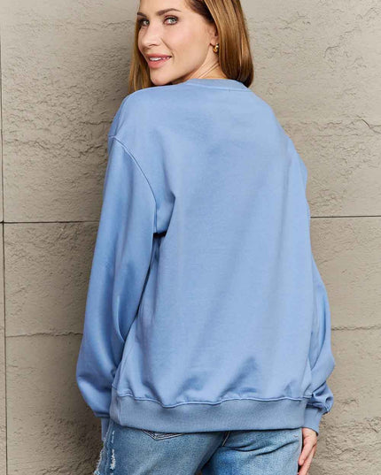 Simply Love Simply Love Full Size TRUST IN THE UNIVERSE Graphic Sweatshirt