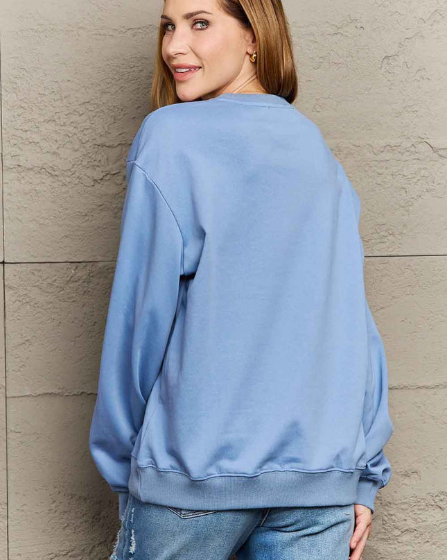 Simply Love Simply Love Full Size TRUST IN THE UNIVERSE Graphic Sweatshirt