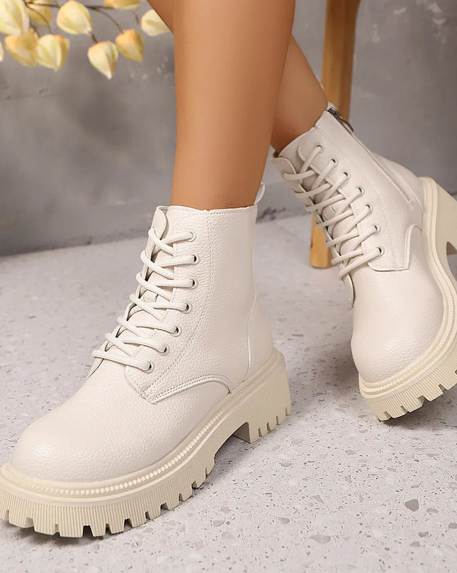 Lace Up Platform Boots