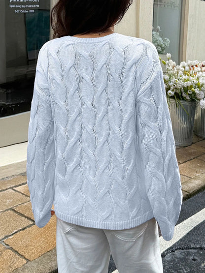 Cable Knit Long Sleeve Sweater