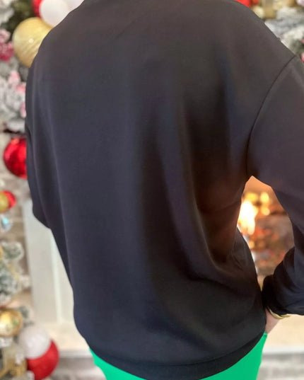 Christmas Tree Sequin Long Sleeve Sweatshirt