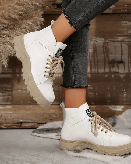 Lace Up Platform Combat Boots