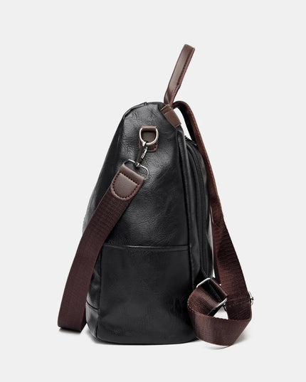 PU Leather Backpack Bag