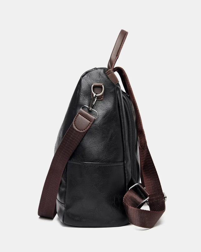 PU Leather Backpack Bag