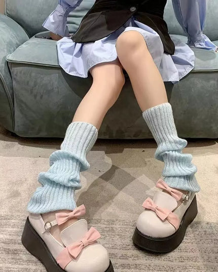 Ribbed Knit Leg Warmers