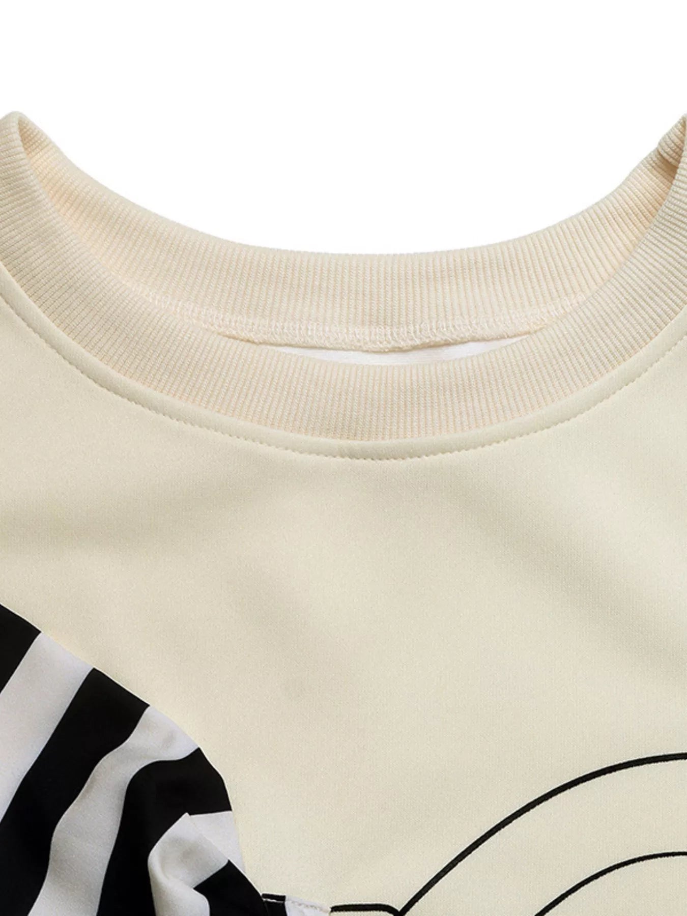 Bow Round Neck Dropped Shoulder Sweatshirt