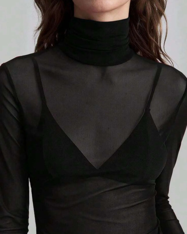 Turtleneck Long Sleeve Top