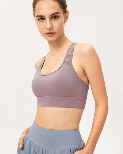Scoop Neck Long Sports Bra 
