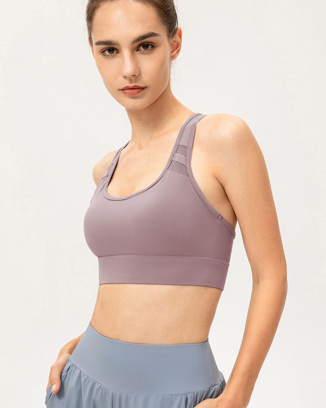Scoop Neck Long Sports Bra 