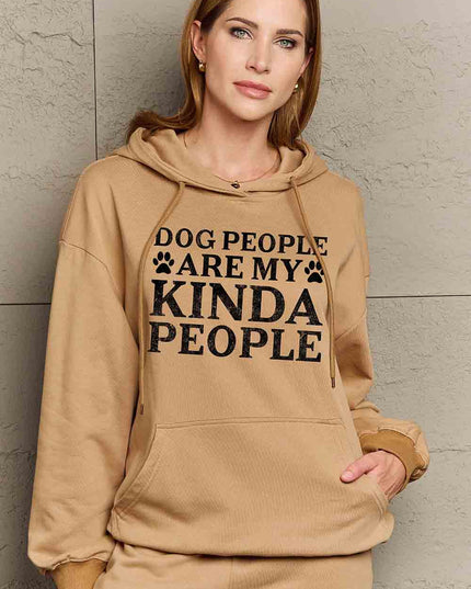 Simply Love Simply Love Full Size Dog Paw Slogan Graphic Hoodie