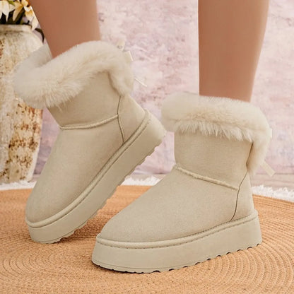 Round Toe Platform Boots