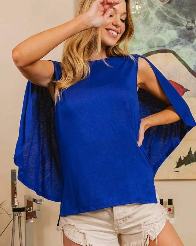 BiBi Fold Over Back Detailed Top