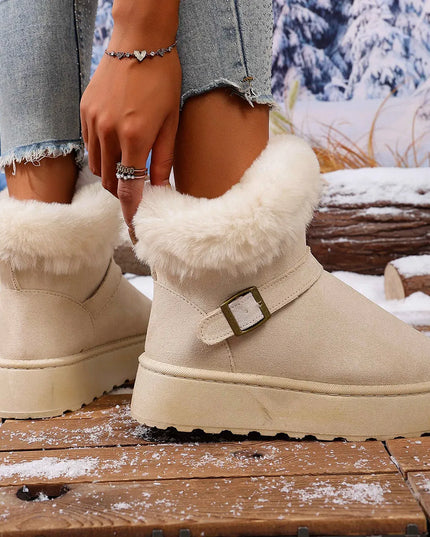 Round Toe Platform Boots