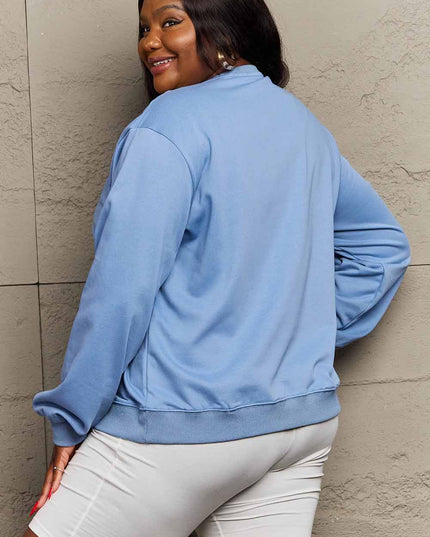 Simply Love Simply Love Full Size TRUST IN THE UNIVERSE Graphic Sweatshirt