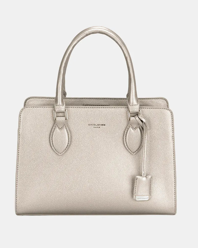 David Jones PU Leather Handbag D.Silver One Size