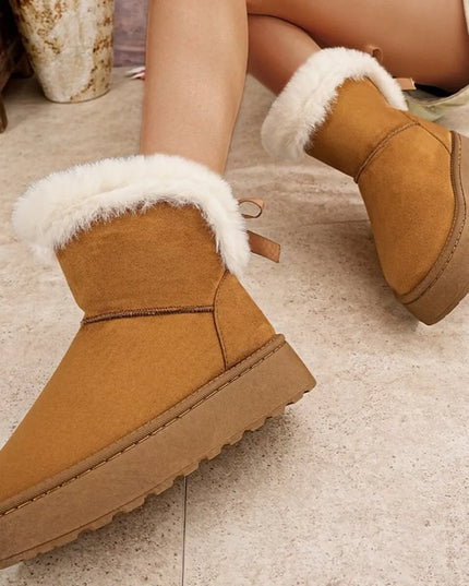 Round Toe Platform Boots