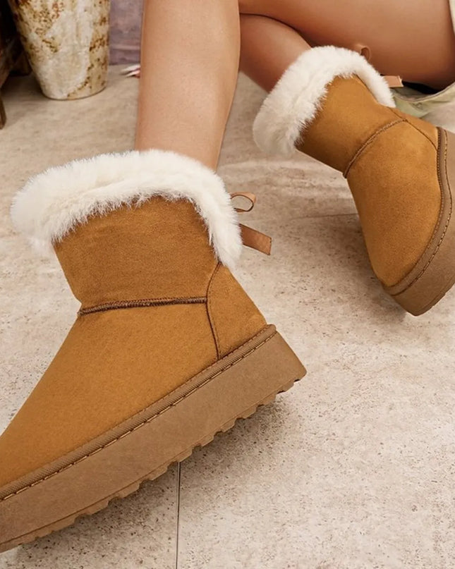 Round Toe Platform Boots