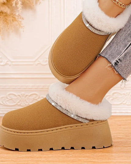 Round Toe Platform Boots