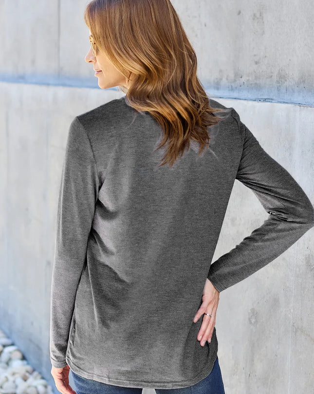 Basic Bae Full Size Round Neck Long Sleeve Top