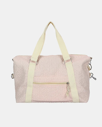 Textured Nylon Travel Bag