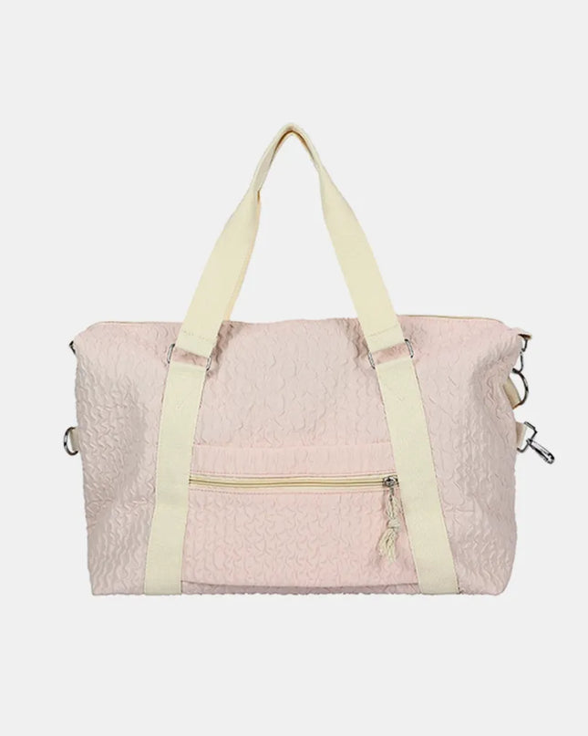 Textured Nylon Travel Bag