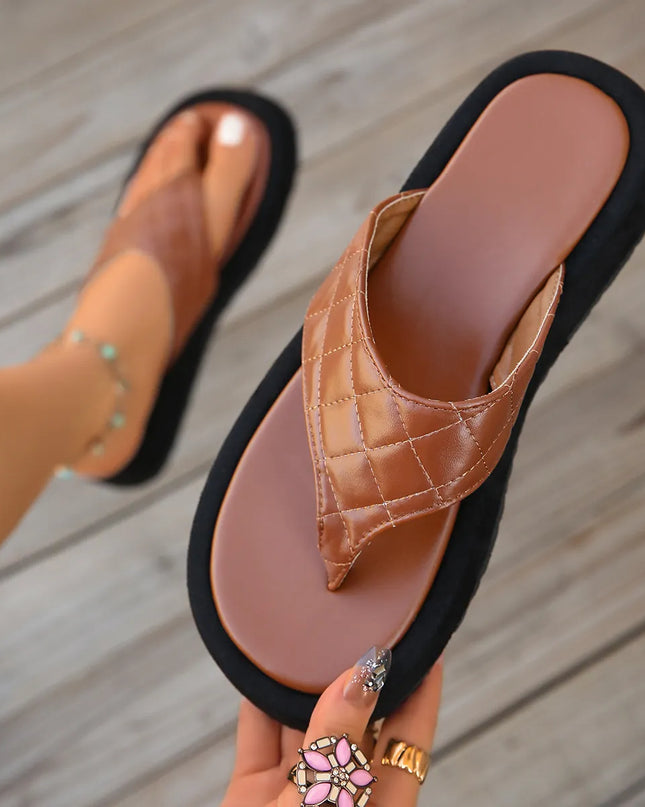 Toe Post Platform Sandals