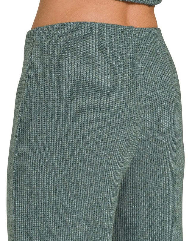 Zenana Mock Neck Top and Pants Sweater Set