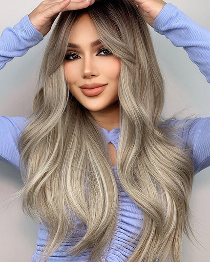 Full Machine Long Wave Wigs 26'' 