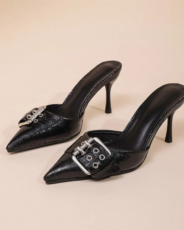 Point Toe Kitten Heels Sandals 