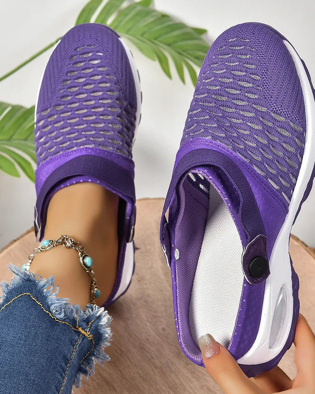 Breathable Mesh Round Toe Sneakers 