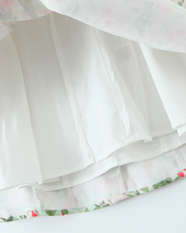 Floral Halter Neck Mini Dress