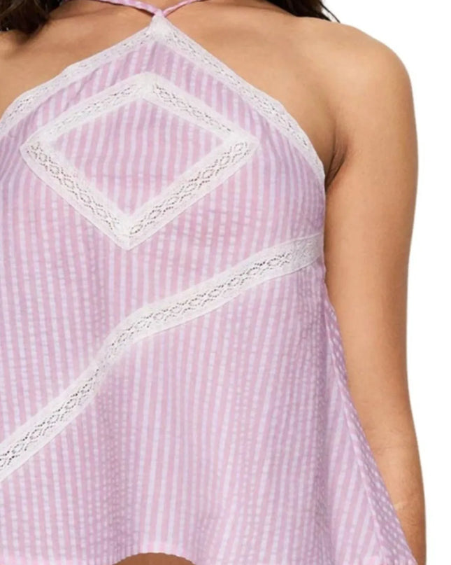 Striped Halter Neck Cami