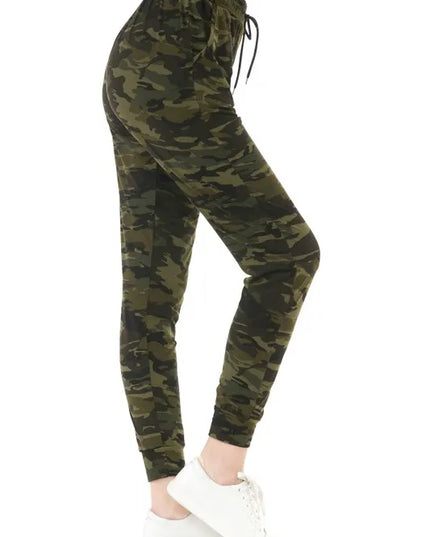 Leggings Depot Full Size Buttery Soft Joggers with Drawstring Plus Size